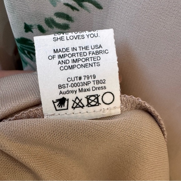 NWT Show Me Your MuMu Audrey Maxi Floral Dress Pink and Cream Small - Picture 12 of 14